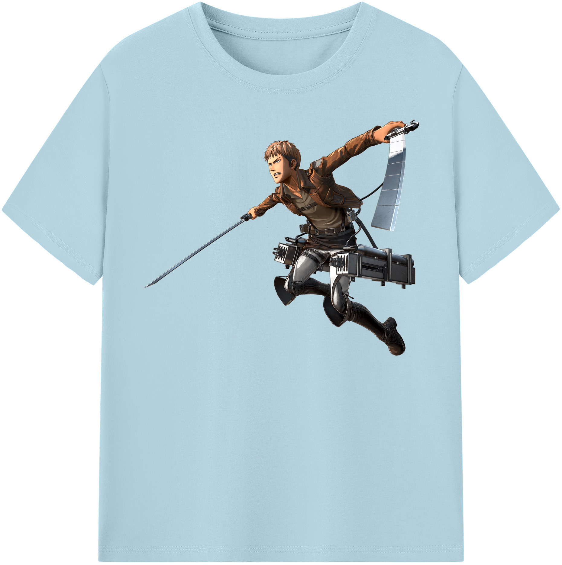 （画像用） 進撃の巨人 ジャン・キルシュタイン Attack on Titan Jean Kirstein 綿100％半袖Tシャツ（フロントプリント）
